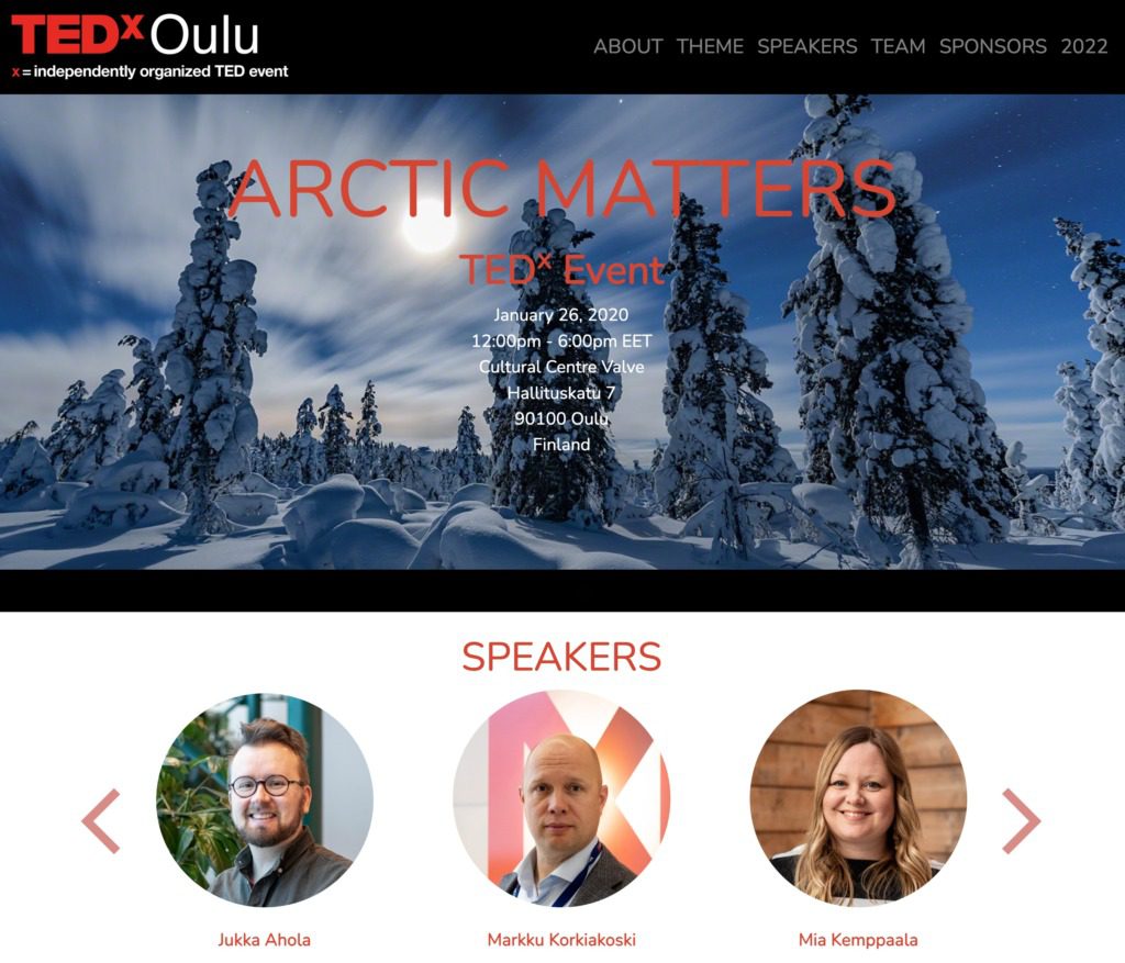 Tapahtumaviestintää - TEDxOulu ja Punakynäpaholainen -yhteistyö