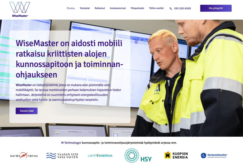 WiseMaster ja WiseMaster Eco — Tuotteiden eriyttäminen omille verkkosivuilleen